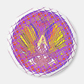 Buchstabe A, farbiges Logo Magnet (Vorne)