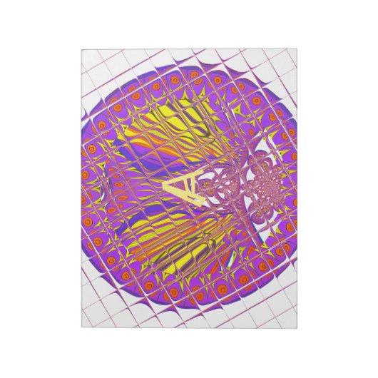 Buchstabe A, farbiges Logo Notizblock (Rotiert)