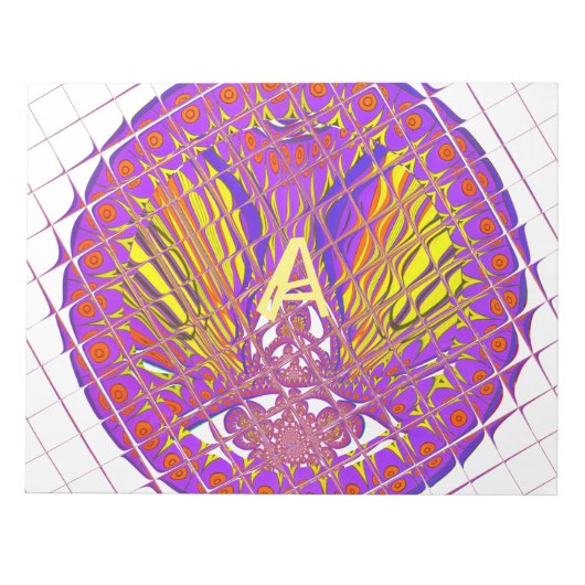 Buchstabe A, farbiges Logo Notizblock (Vorderseite)