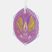 Buchstabe A, farbiges Logo Ornament Aus Glas (Vorderseite Links)
