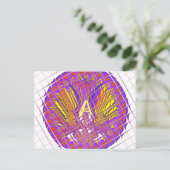 Buchstabe A, farbiges Logo Postkarte (Stehend Vorderseite)