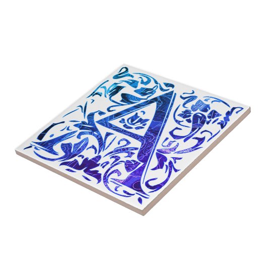 Buchstabe A Fliese (Seite)