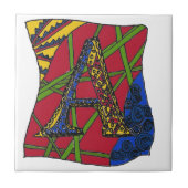 Buchstabe "A" Fliese (Vorderseite)