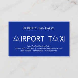 Buchstabe-A-Flugzeug-Flughafen-Taxi Visitenkarte