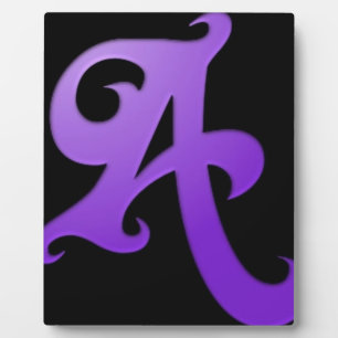Buchstabe A Fotoplatte