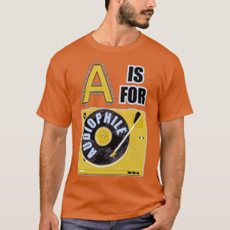 Buchstabe A für Audiophile T-Shirt