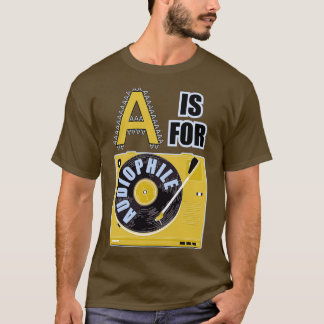 Buchstabe A für Audiophile T-Shirt