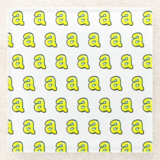 Buchstabe "a" glasuntersetzer