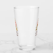 Buchstabe A Gold-Monogramm Blush-Rosen Glas (Links)
