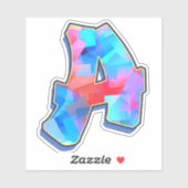 Buchstabe A _ Graffiti Alphabet Letters Aufkleber (Blatt)