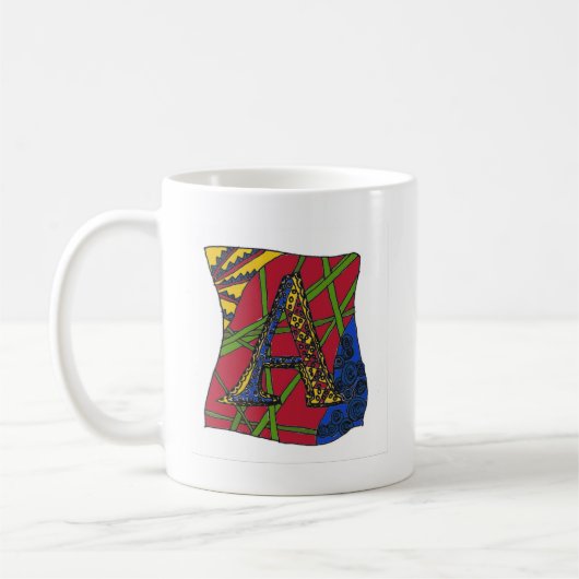 Buchstabe "A" Kaffeetasse (Links)