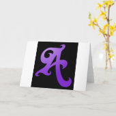 Buchstabe A Karte (Gelbe Blume)