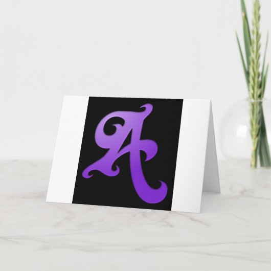 Buchstabe A Karte (Vorderseite)