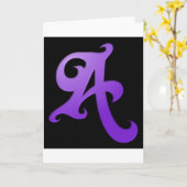 Buchstabe A Karte (Gelbe Blume)