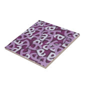Buchstabe A Lila Fliese (Seite)