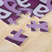 Buchstabe A Lila Puzzle (Seite)
