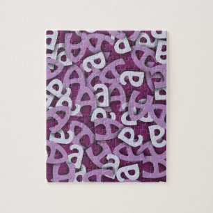 Buchstabe A Lila Puzzle