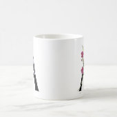 Buchstabe A mit Blumen Kaffeetasse (Mittel)
