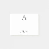 Buchstabe A mit Individuelle Name Post-it Klebezettel (Vorderseite)