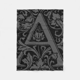 Buchstabe A Mittelalterliches Monogramm Art Nouvea Fleecedecke