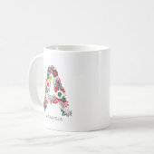 Buchstabe A | Monogramm-I-Tasse für den Blasenbrie Kaffeetasse (Vorderseite Links)