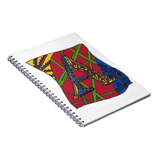 Buchstabe "A" Notizblock (Rechte Seite)