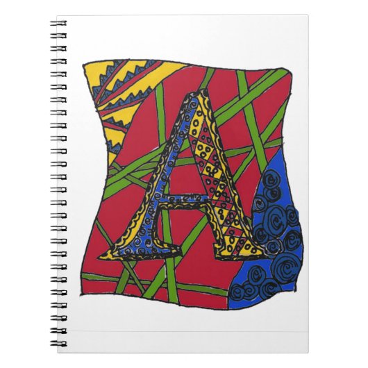 Buchstabe "A" Notizblock (Vorderseite)