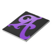 Buchstabe A Notizblock (Rotiert)