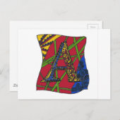 Buchstabe "A" Postkarte (Vorne/Hinten)