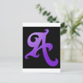 Buchstabe A Postkarte (Stehend Vorderseite)
