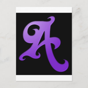Buchstabe A Postkarte