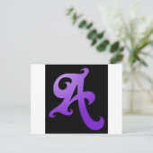 Buchstabe A Postkarte (Stehend Vorderseite)