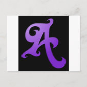 Buchstabe A Postkarte (Vorderseite)
