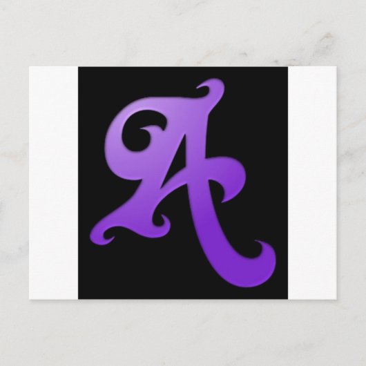 Buchstabe A Postkarte (Vorderseite)