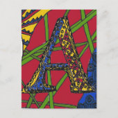 Buchstabe "A" Postkarte (Vorderseite)