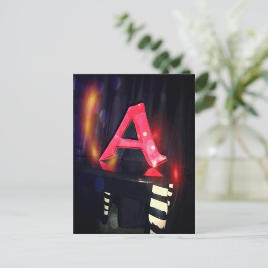 Buchstabe "A" Postkarte (Stehend Vorderseite)