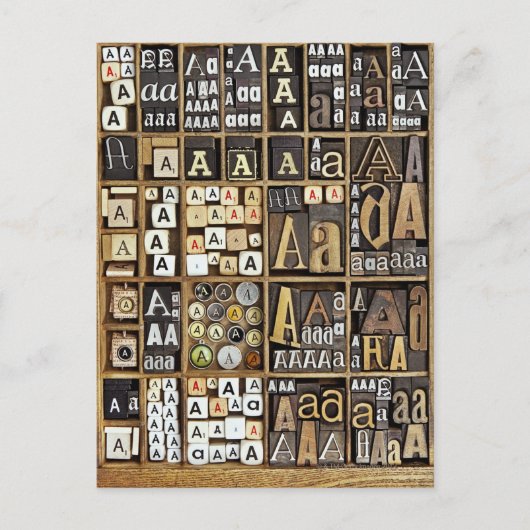 Buchstabe A Postkarte (Vorderseite)