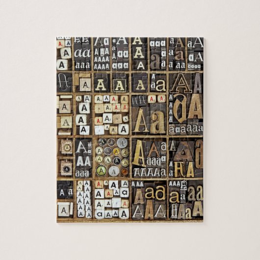 Buchstabe A Puzzle (Vertikal)