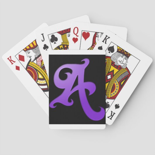 Buchstabe A Spielkarten (Rückseite)