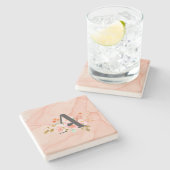 Buchstabe A Steinuntersetzer (Seitenansicht)