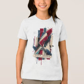 Buchstabe A Tri-Blend Shirt (Vorderseite)