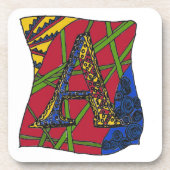 Buchstabe "A" Untersetzer (Vorderseite)