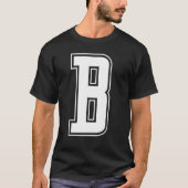 Buchstabe B Alphabet: fette Buchstaben und Namen T-Shirt (Vorderseite)