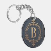 ⚜️ Buchstabe B Anfangs-Geschenk für Männer 🔑 Schlüsselanhänger (Vorderseite links)