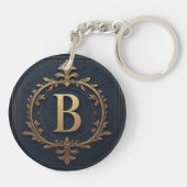 ⚜️ Buchstabe B Anfangs-Geschenk für Männer 🔑 Schlüsselanhänger (Rückseite)
