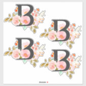 Buchstabe B Aufkleber (Blatt)