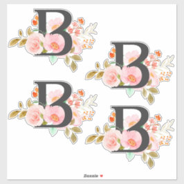 Buchstabe B Aufkleber