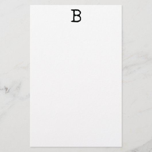 Buchstabe B Briefpapier (Vorderseite)
