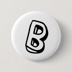 Buchstabe B Button