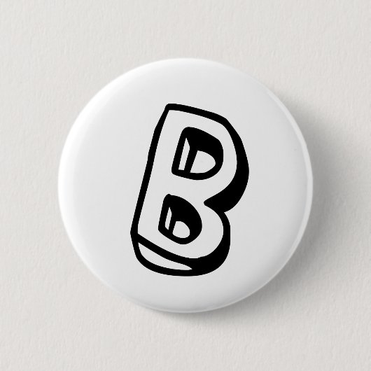 Buchstabe B Button (Vorderseite)